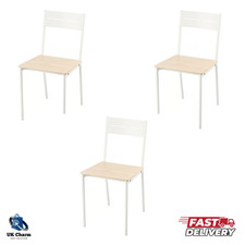 New IKEA Dining Chairs Solid Pine High Back Kitchen Seat Space Saving Design