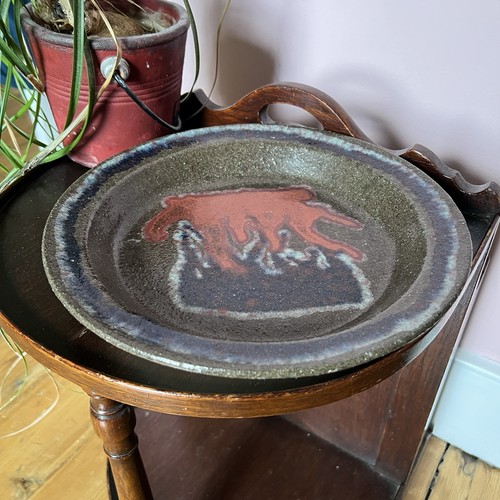 Large danish stoneware - stoneware, plate