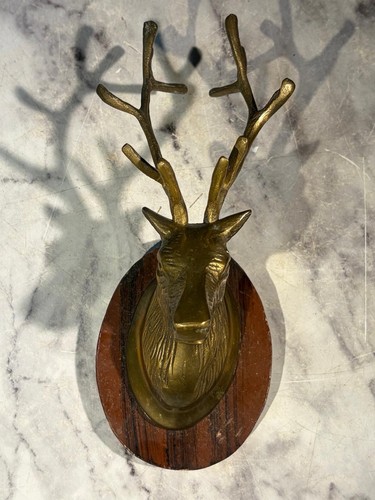 Mounted vintage solid brass - solid,