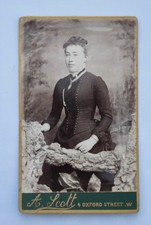 CDV OF A LADY, STUDIO PROPS