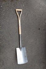 Stainless Steel and Natural Wood Shovel Long Handle