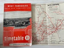 West Yorkshire Road Car Company Ltd bus timetable dated 5th July 1959