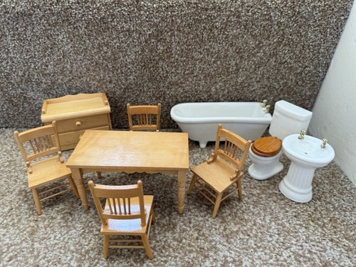 Bundle wooden dolls house - bundle,