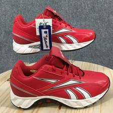 NEW Reebok Shoes Mens 9.5 MLB Hexride Athletic Baseball Sneakers Red White