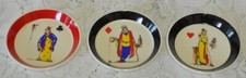 Wade 1960 Naughty King & Queens pin dishes x 3