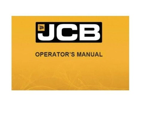 Operator manual for - for, jcb