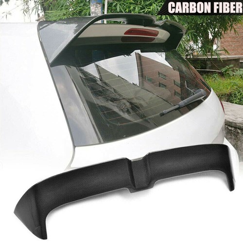 Carbon fiber rear roof spoiler - fiber,