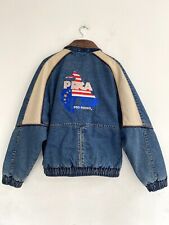 Vintage Pro Rodeo Cowboy Denim Jacket Size XL  PRCA Official Western Wear