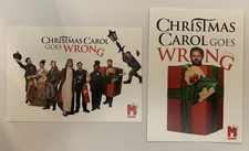 Christmas Carol Goes Wrong x2 postcards London 2025 