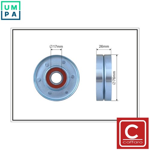 Tensioner pulley vribbed - tensioner,