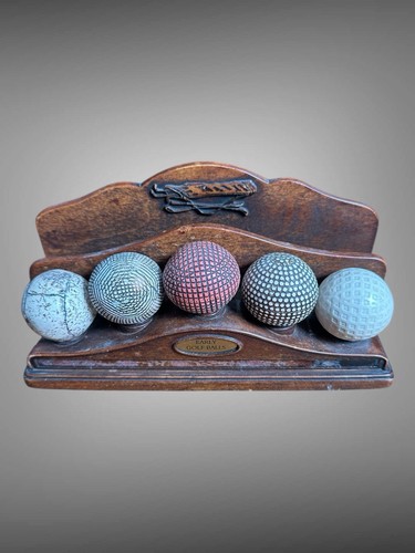 Early golf ball - ball, wood