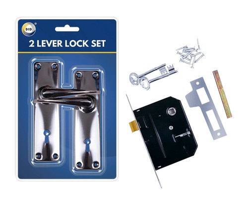 Lever lock set with keys - lever,