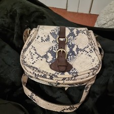 Penelope Chilvers Snake Print Leather Bag Great Condition Cross Body