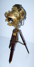 Brass Spotlight & Tripod Floor