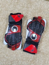 uhlsport Goalkeeper Gloves Size 9 Black/Red/White – Excellent Condition