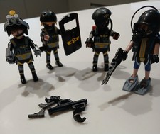 PLAYMOBIL 9365 City Action Police Swat team figures x 4 