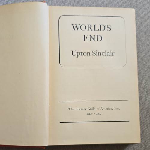 World end upton sinclair - upton,