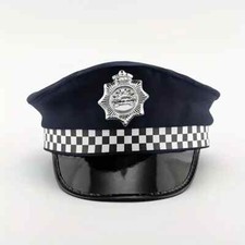 Adult Police Hat | Police Cop Fancy Dress Costume Peak Cap