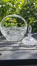 Large 10" Vintage Lead Crystal