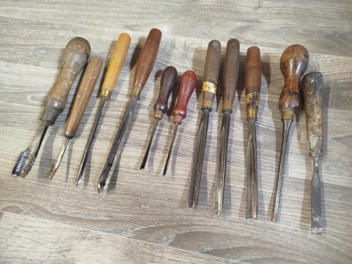 Vintage gouge chisels tool - vintage,