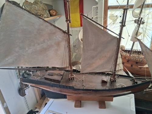 Hand built model boat - built,
