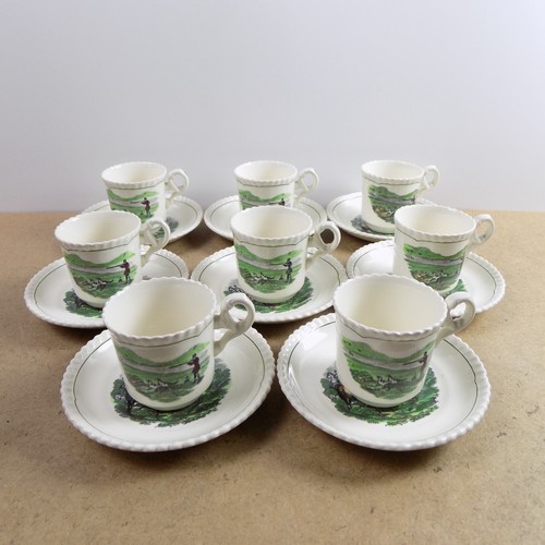 Spode hunt scenes green - spode, (green
