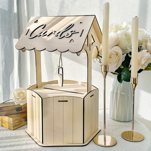 Wishing well wedding card box - wedding,