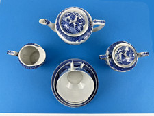 Antique Blue Willow Children’s Toy Tea Set