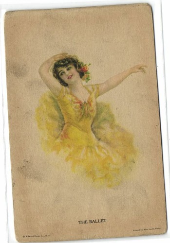 Old postcard beautiful - postcard,