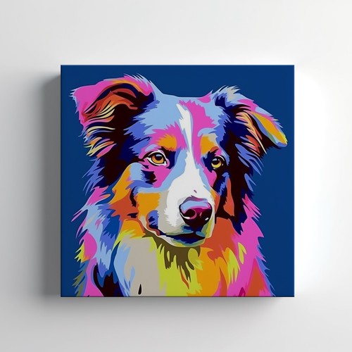 Colourful australian shepherd - colourful,