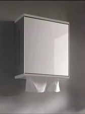 Keuco Moll Paper Towel Dispenser With Mirror Door RH Aluminium/white