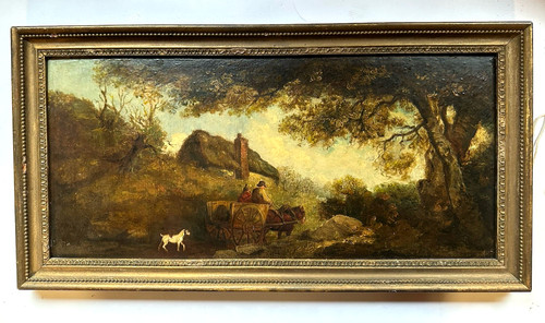 George morland oil - george, painting