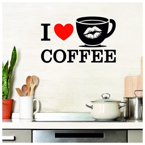 Wall sticker love - sticker, coffee