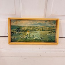 The Cottesmore Hunt Vintage Framed Hunting Fox Hunt Scene Print John T. Kenny