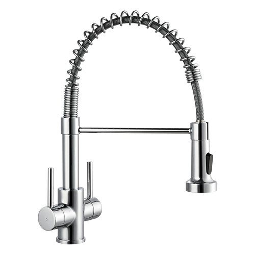 Chrome kitchen sink mixer tap - sink,
