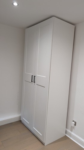 White ikea pax double - pax, wardrobe