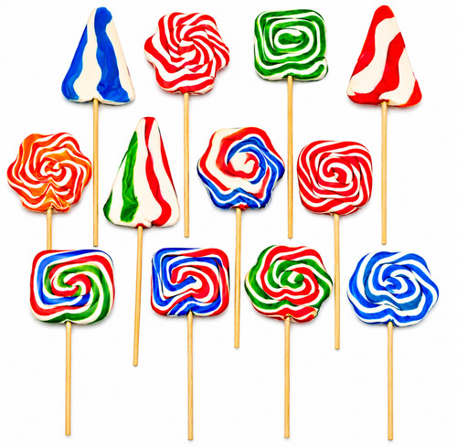 Rainbow lollipops 30g halal - rainbow,