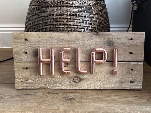Copper reclaimed wood funky - copper, &