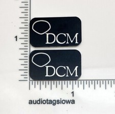 DCM Time Window  - Time Frame Speaker Badge Logo Custom Pair 