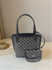 Black Plain Dogtooth PVC