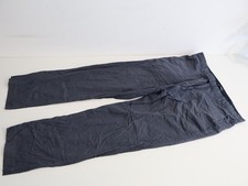 Gap Mens Blue Pinstripe Straight Fit Chino Trousers Size 34x32