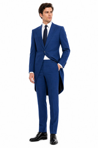 Royal blue morning suit - morning,