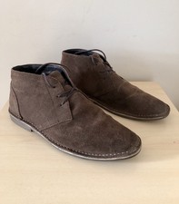 Kangol Mens Chocolate Brown Ankle Desert Chelsea Boot Size 10 UK