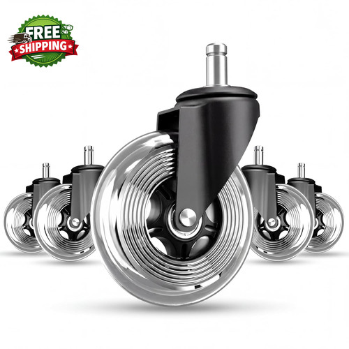 Office chair wheels set 5 - set,