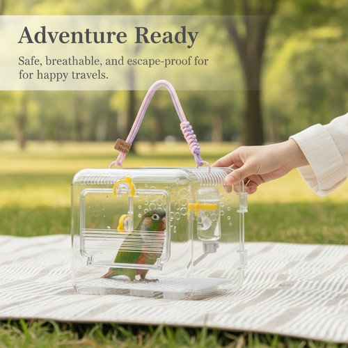 Bird cage carrier for parrots - carrier,