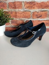 Women's Clarks navy blue suede
