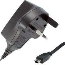 Uk mains wall plug charger For GARMIN Nuvi Sat Nav 1270 1290 1300 1310 1340 1350