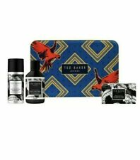 TED BAKER LONDON SKY'S THE LIMIT GRAPHITE BLACK GIFT SET NEW *BLEMISHED TIN BOX