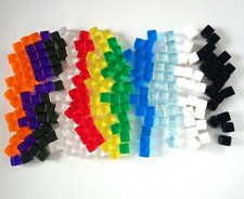 8mm cubes plastic set - 8mm,