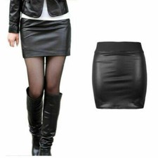 New women's black pvc wet